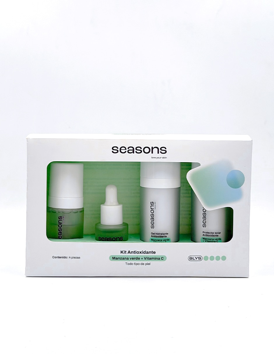Kit tratamiento facial antioxidante Manzana Verde + Vitamina C 1