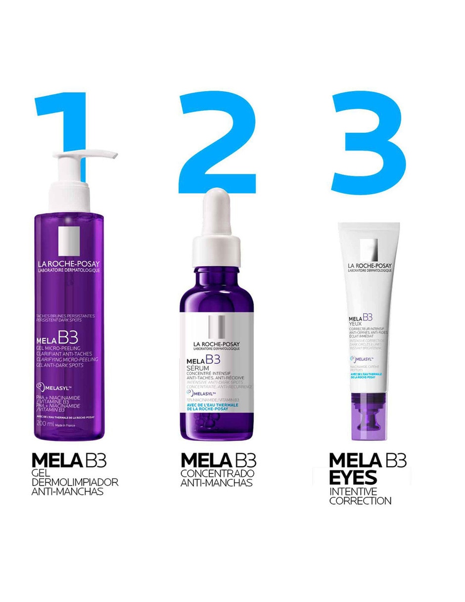 Crema facial recomendada para reducir manchas día y noche La Roche Posay Mela B3 todo tipo piel