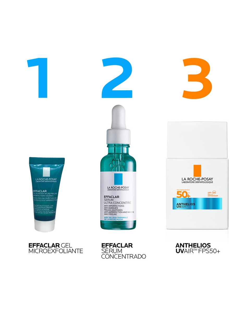 Kit de sérum facial Effaclar de piel grasa 9