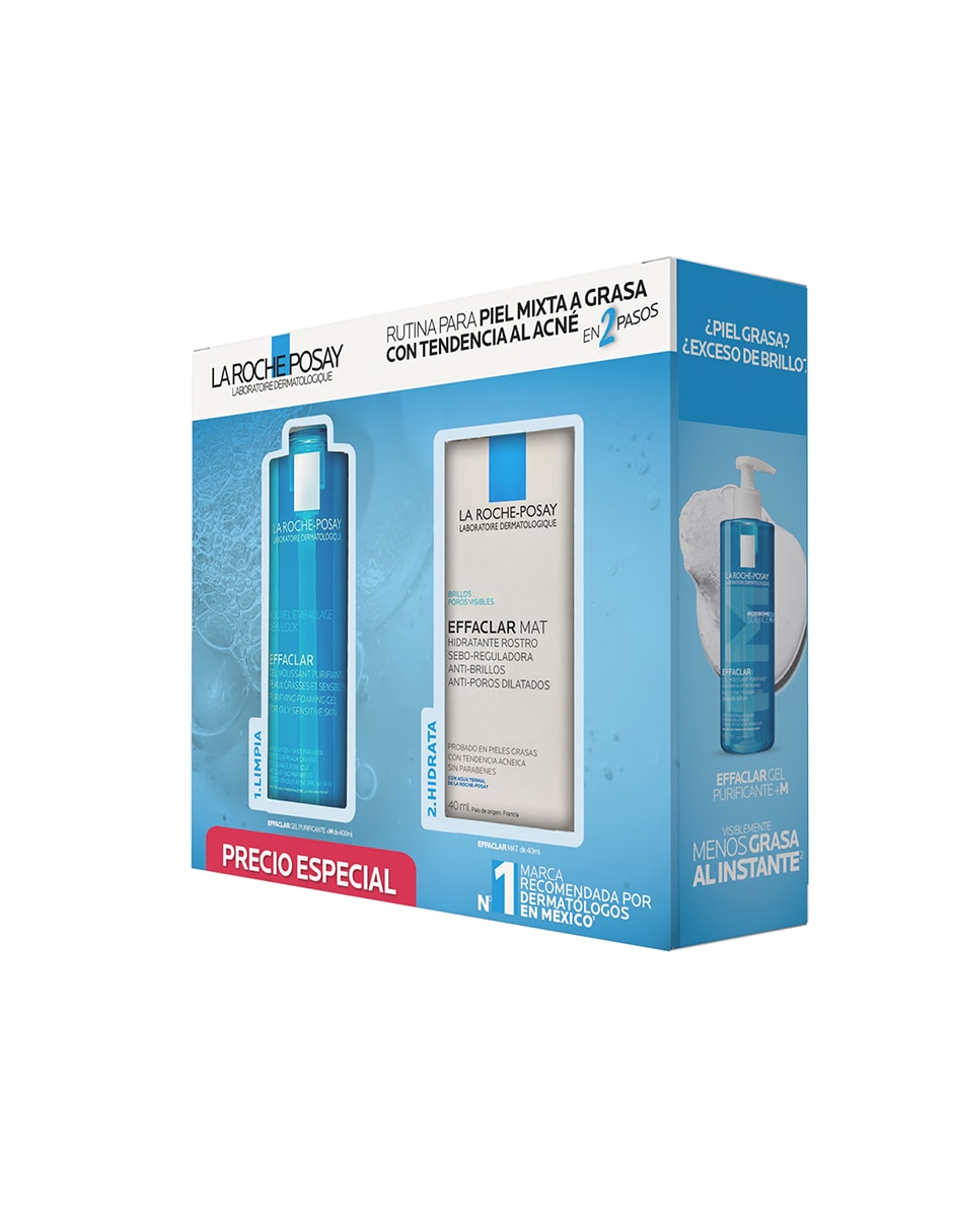 Gel para rostro limpiador Effaclar para piel mixta a grasa con tendencia al acné Gel para rostro limpiador Effaclar para piel mixta a grasa con tendencia al acné