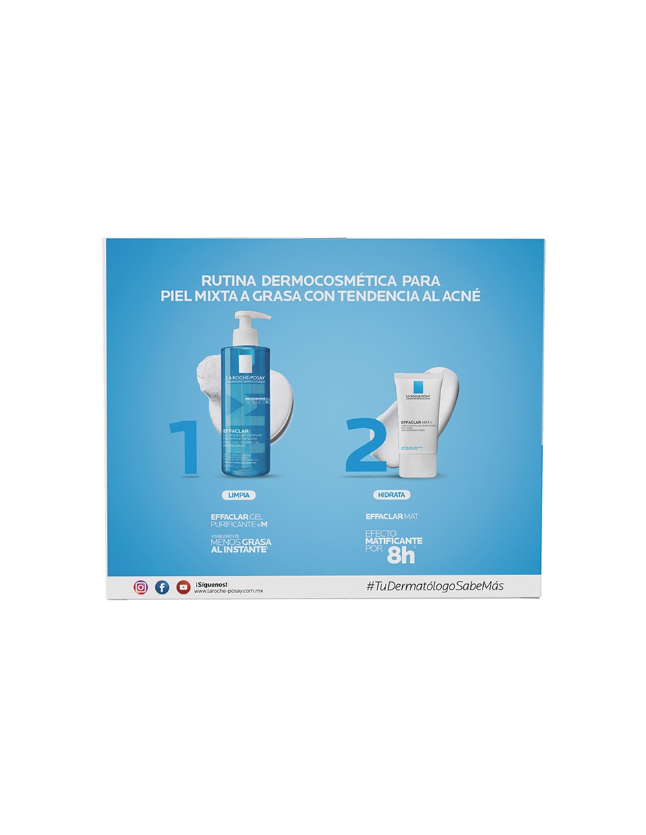 Gel para rostro limpiador Effaclar para piel mixta a grasa con tendencia al acné 3