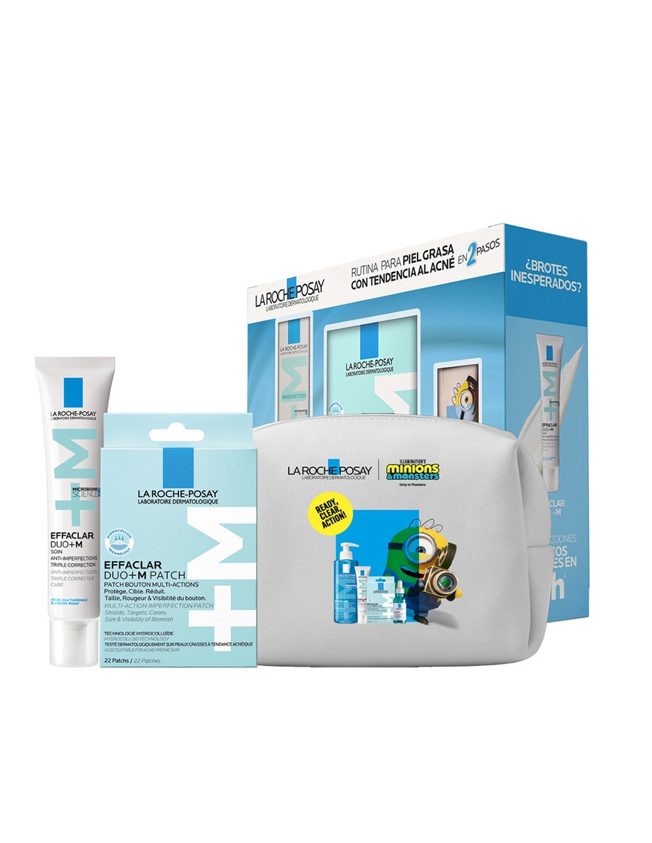 Kit de crema facial recomendada para acné día y noche Effaclar para piel grasa 1