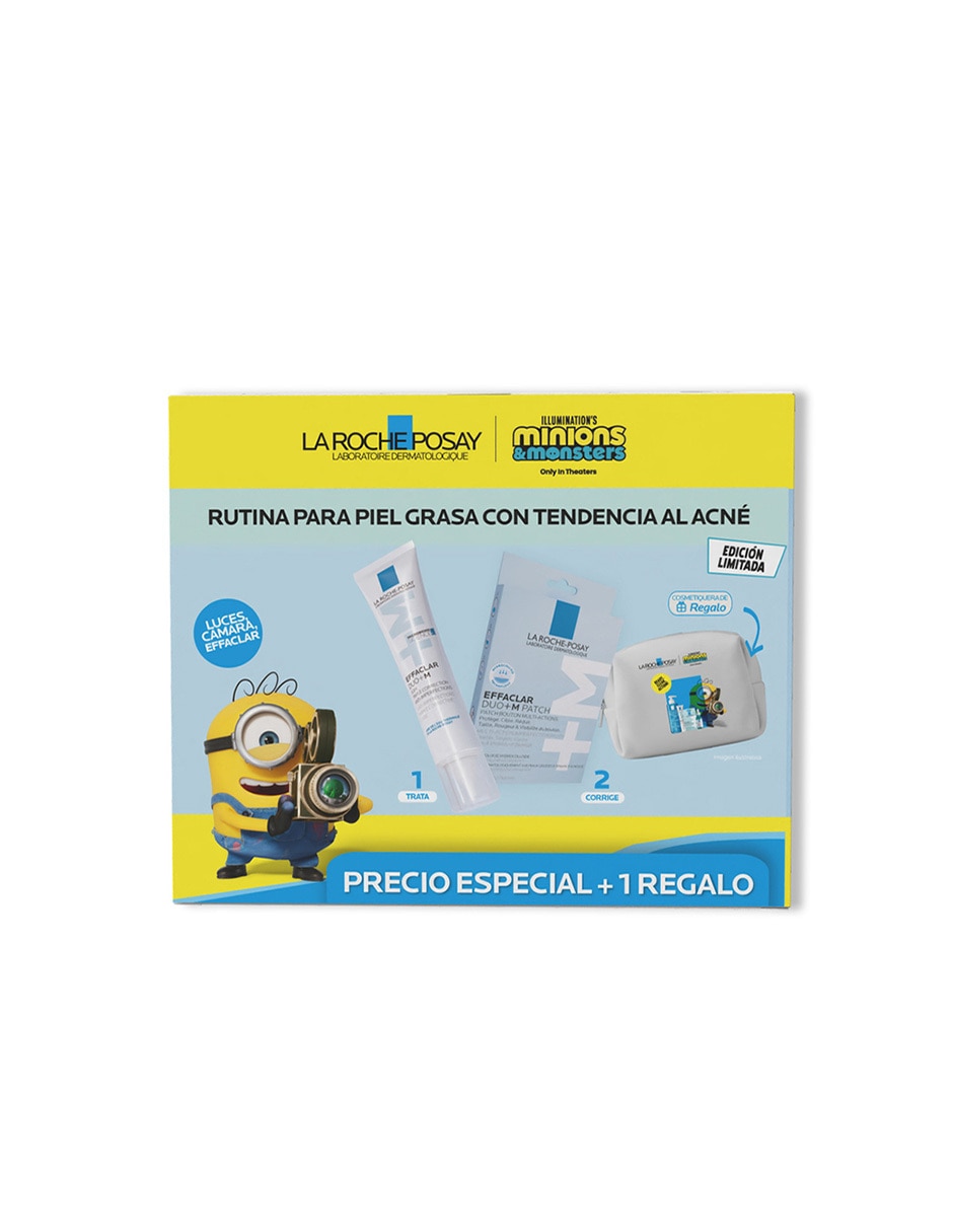 Kit de crema facial recomendada para acné día y noche Effaclar para piel grasa 3
