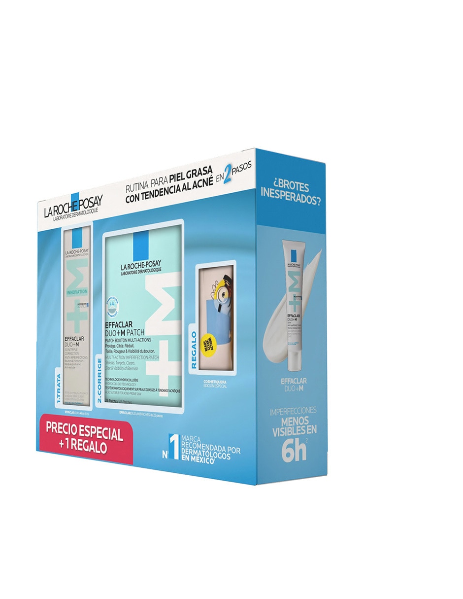 Kit de crema facial recomendada para acné día y noche Effaclar para piel grasa 5