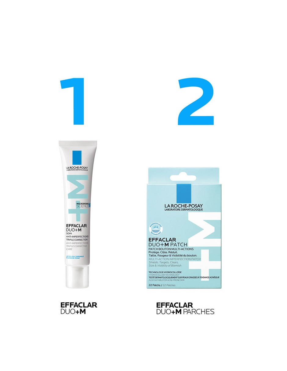 Kit de crema facial recomendada para acné día y noche Effaclar para piel grasa 6