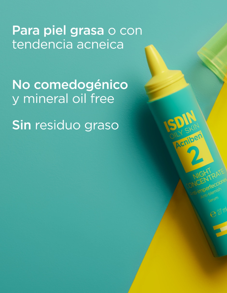 Sérum antiacné facial Acniben Night Concentrate de piel grasa 4