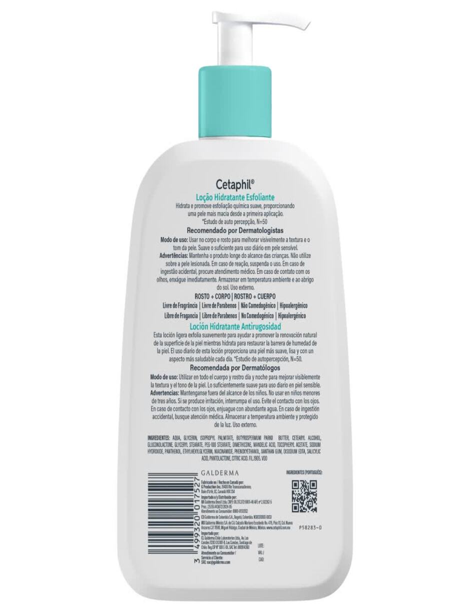 Crema para rostro y cuerpo recomendada para prevenir signos de la edad Día y noche para piel seca y sensible