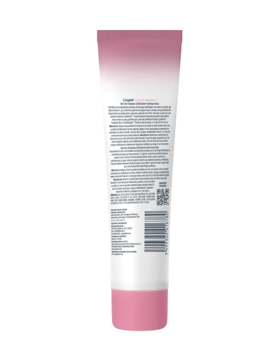 Limpiador exfoliante Healthy Radiance antimanchas para piel sensible Limpiador exfoliante Healthy Radiance antimanchas para piel sensible