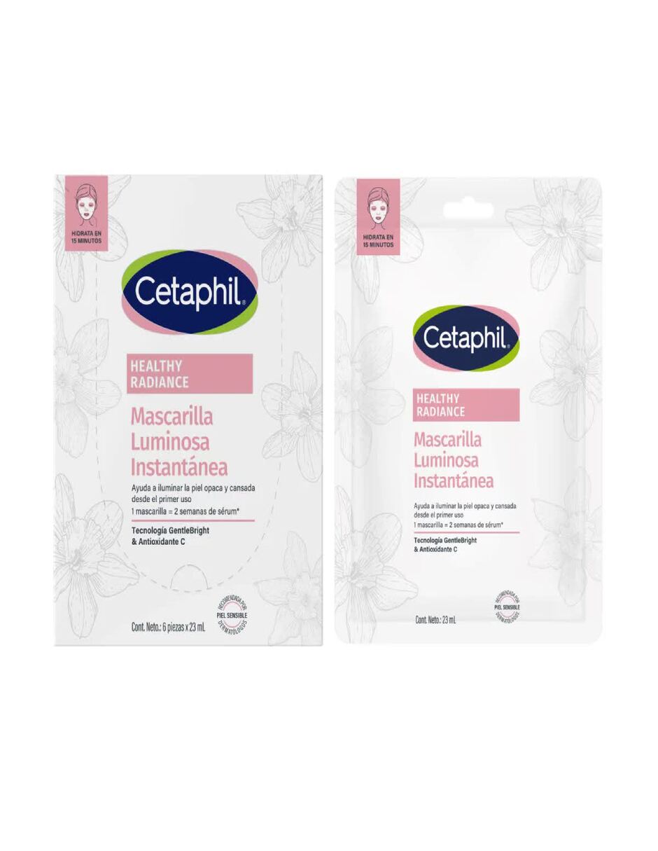 Mascarilla facial Healthy Radiance para iluminar 6 piezas 1