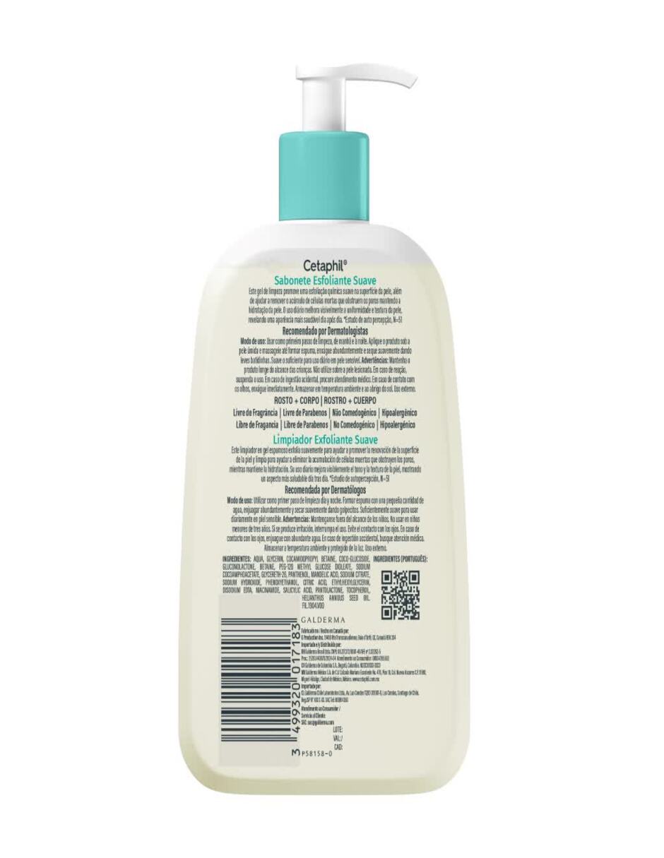 Exfoliante corporal limpiador exfoliante suave para piel