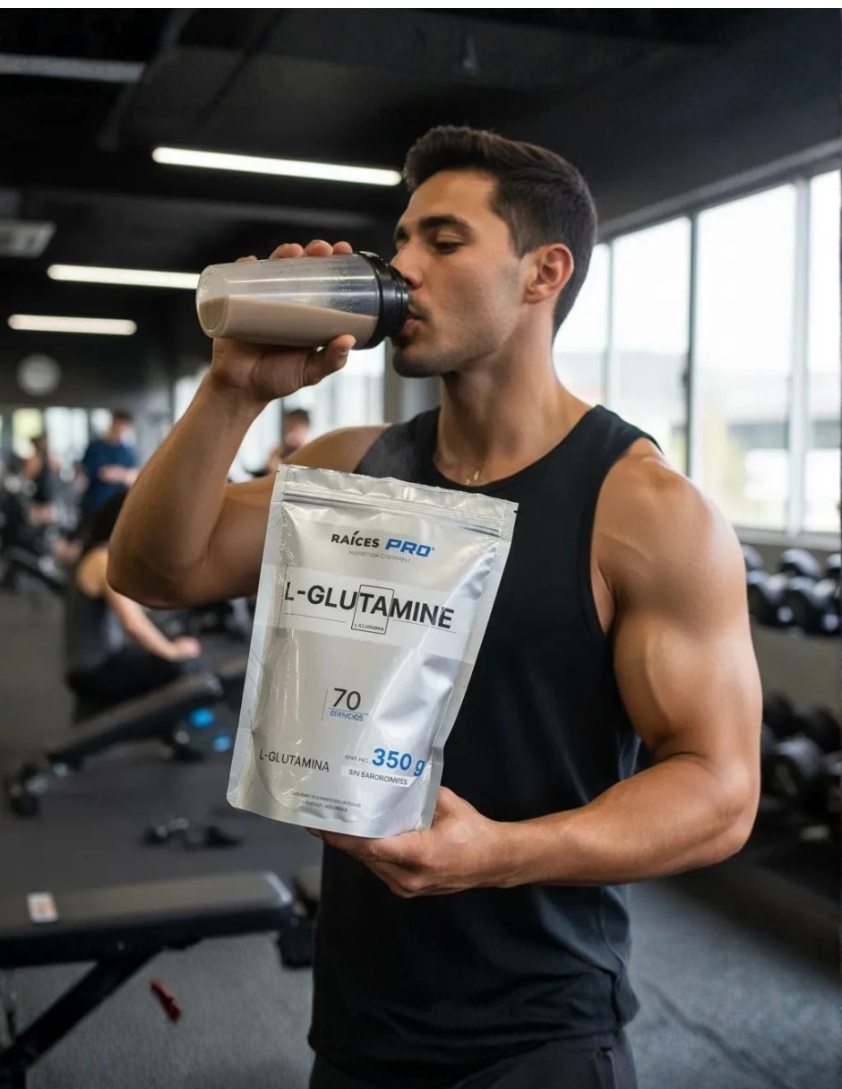 Suplementos alimenticios L-Glutamine 70 servicios
