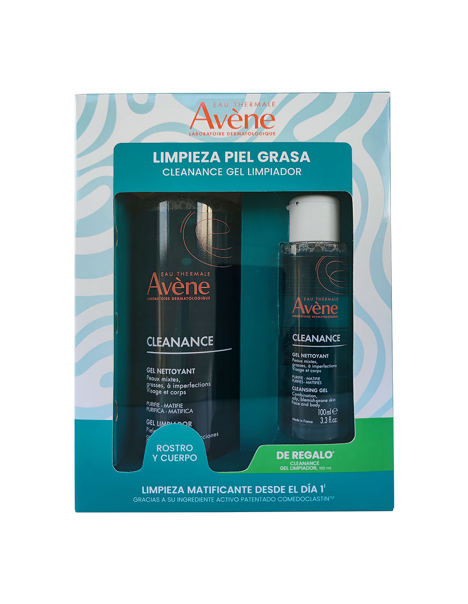 Tratamiento para rostro y cuerpo Avene kit cleanance gel 400 ml + cleanance gel 100 ml antiacné 1