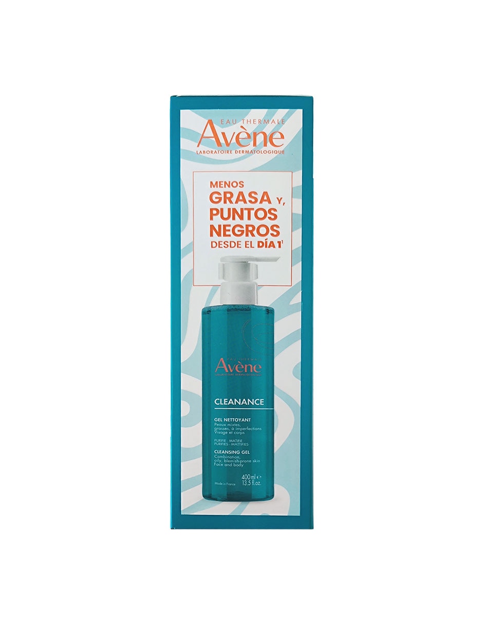Tratamiento para rostro y cuerpo Avene kit cleanance gel 400 ml + cleanance gel 100 ml antiacné 3