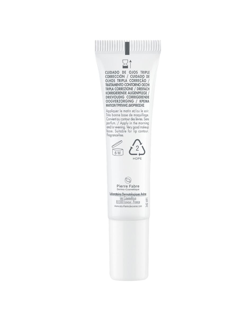 Crema para contorno de ojos recomendada para prevenir signos de la edad de día y noche para piel sensible