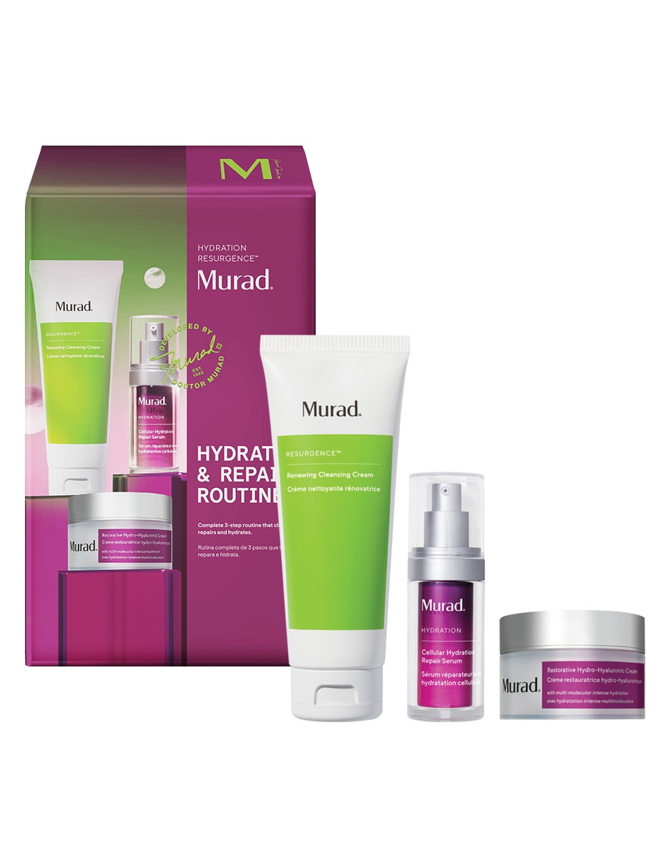 Tratamiento facial kit Hydration & Repair Routine Hidratante facial Murad Resurgence Hydration