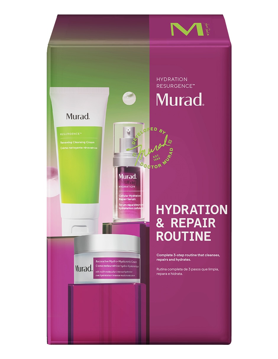 Tratamiento facial kit Hydration & Repair Routine Hidratante facial Murad Resurgence Hydration 2