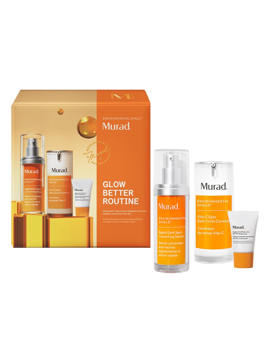 Tratamiento facial kit Glow Better Routine Antimanchas Murad Environmental Shield