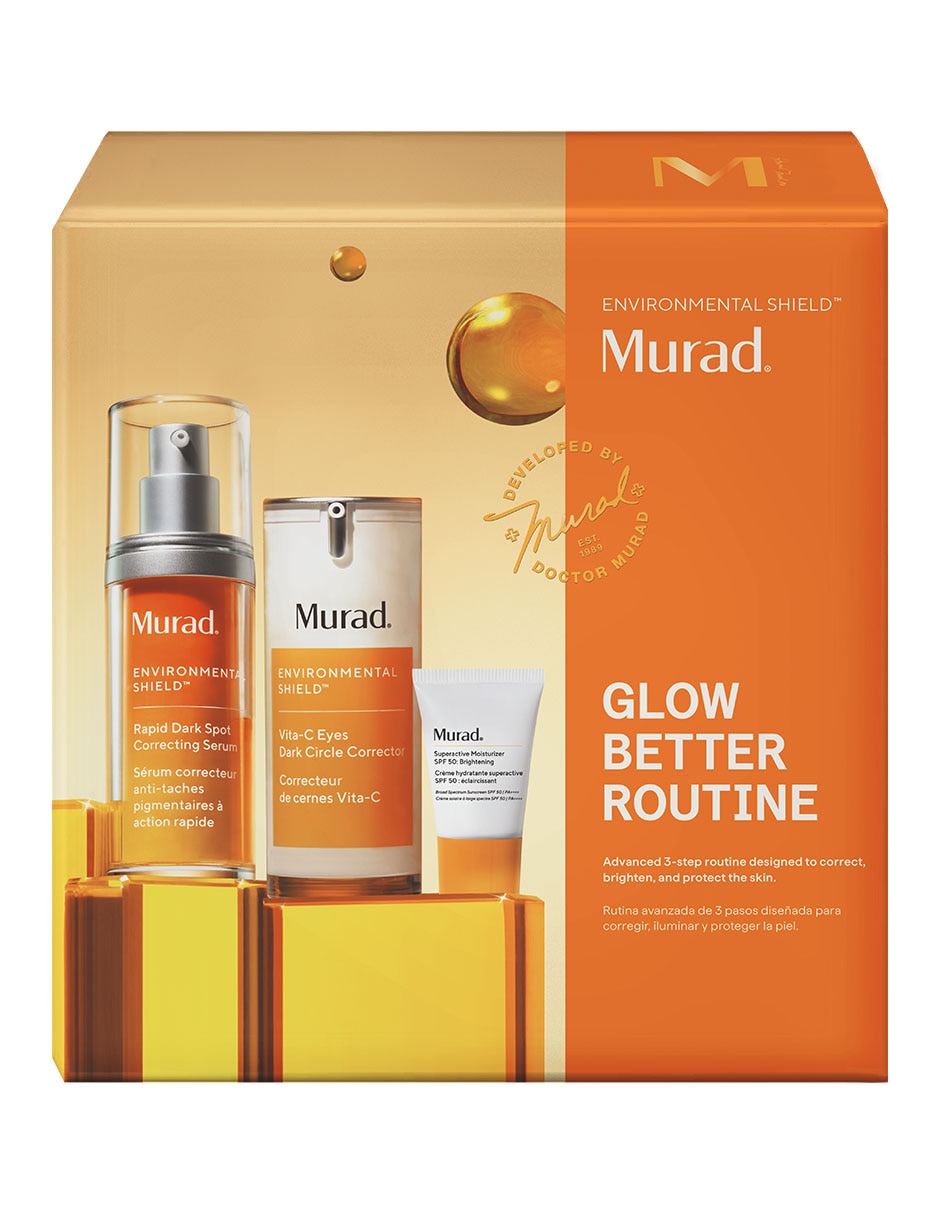 Tratamiento facial kit Glow Better Routine Antimanchas Murad Environmental Shield 2