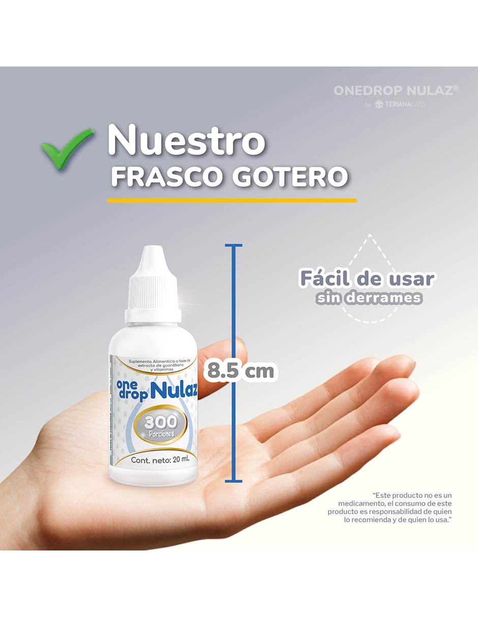 Vitamina Nulaz con Vitamina C 3 mg enzima lactasa 1000 ALU y extracto de guanábana de 20 ml 5
