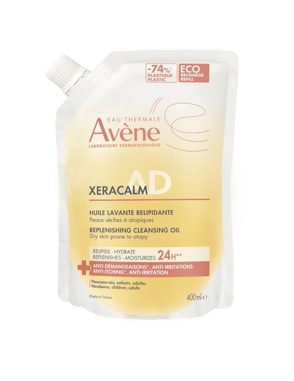 Limpiador facial Dermocosmética corporal Xeracalm ad aceite limpiador relipidizante Avéne refill para Hidratar