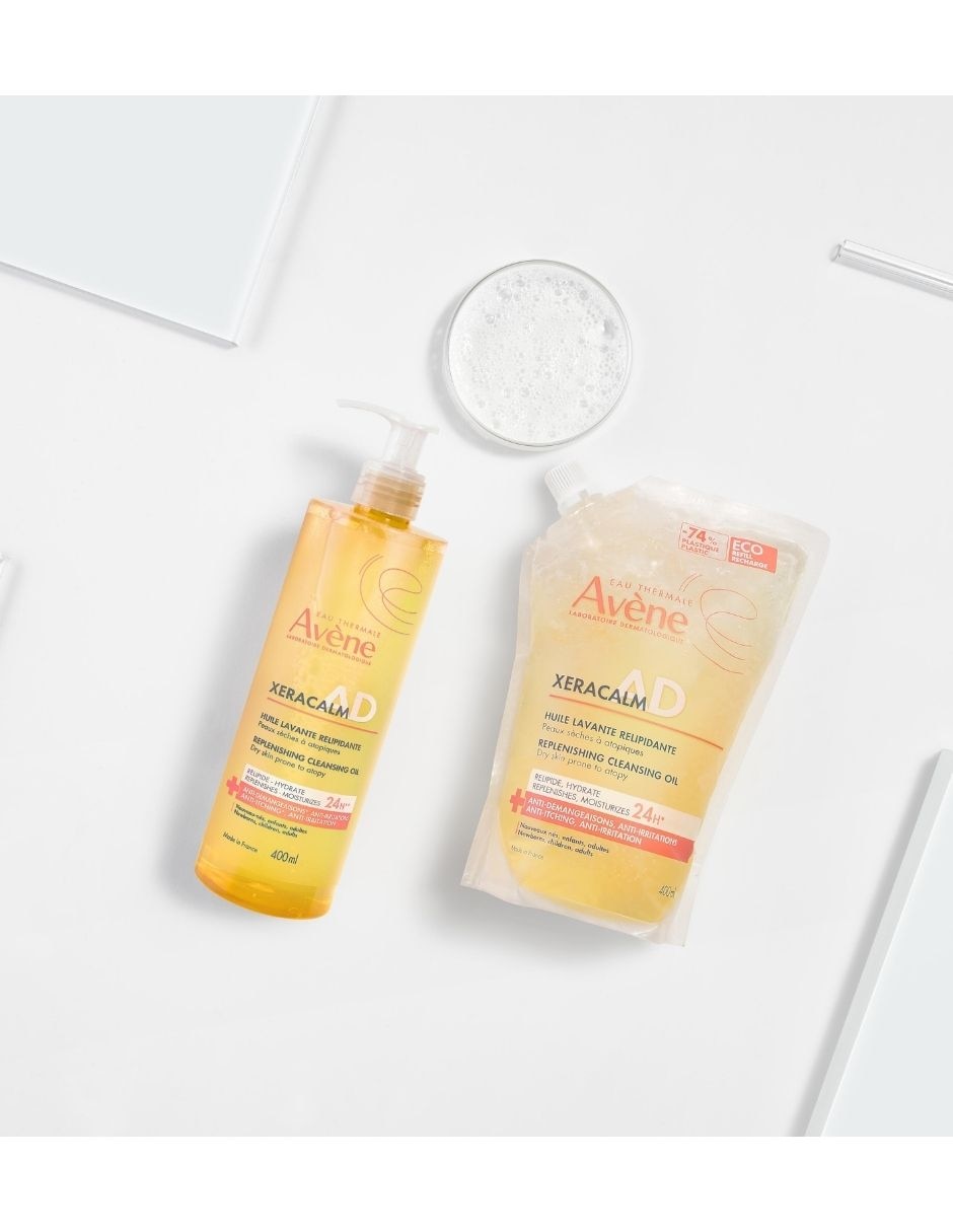 Limpiador facial Dermocosmética corporal Xeracalm ad aceite limpiador relipidizante Avéne refill para Hidratar 2
