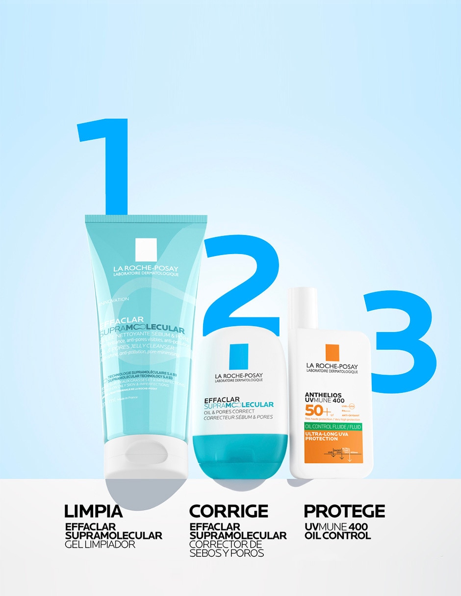 Crema facial recomendada para acné de día y noche Effaclar para piel grasa 9