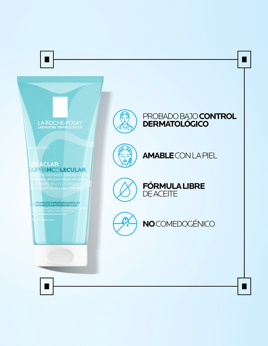 Crema facial recomendada para acné de día y noche Effaclar para piel grasa 6