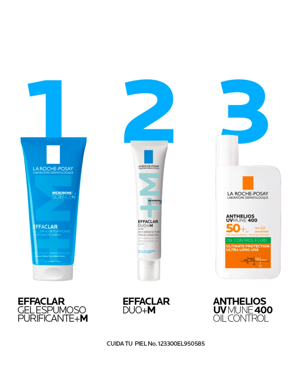 Crema facial recomendada para acné día y noche Effaclar para piel grasa 2