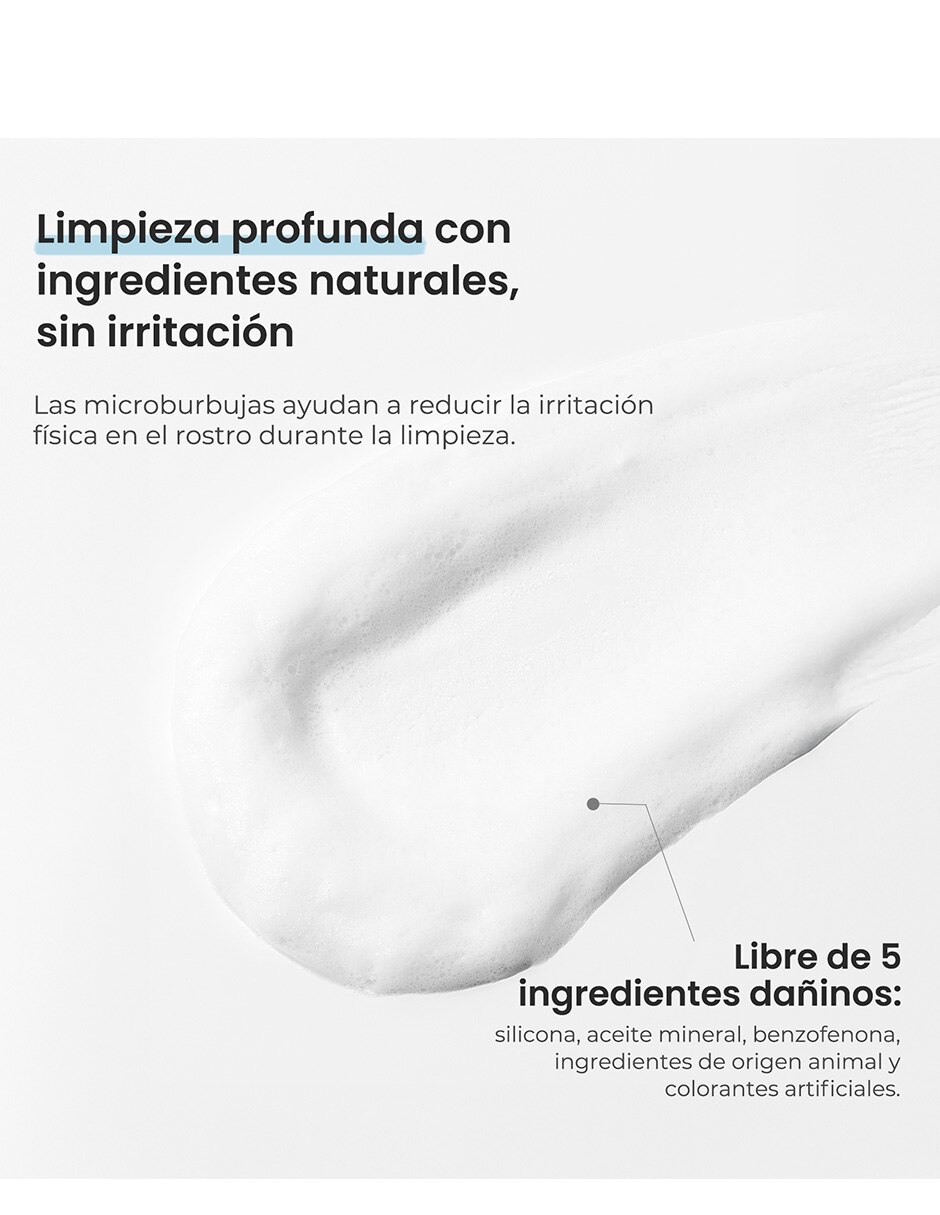 Limpiador facial Smile Day Cleansing Foam Rice espuma suave con extracto de arroz limpiadoras para purificar 4