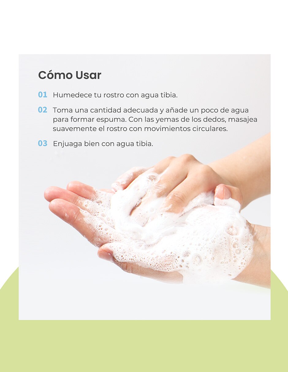 Limpiador facial Smile Day Cleansing Foam Rice espuma suave con extracto de arroz limpiadoras para purificar 7