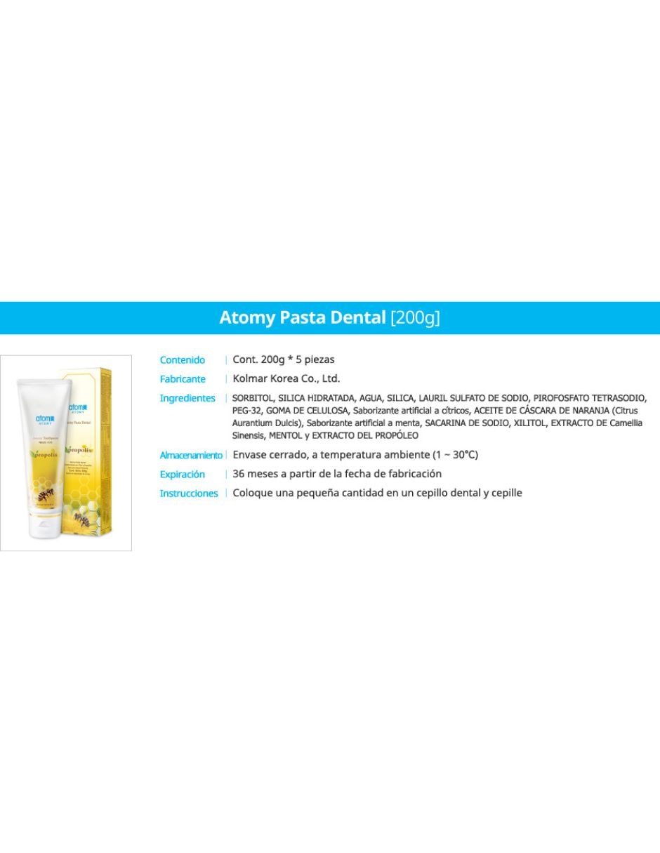 Pasta dental 200g 5