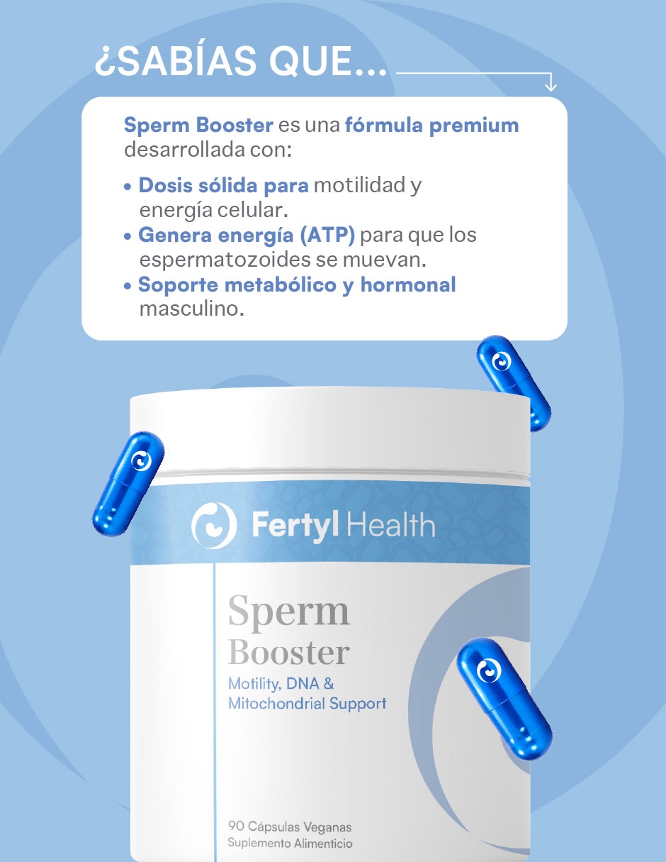 Fertyl Health Sperm Booster Bienestar Masculino con L-Carnitina de 90 Cápsulas 6