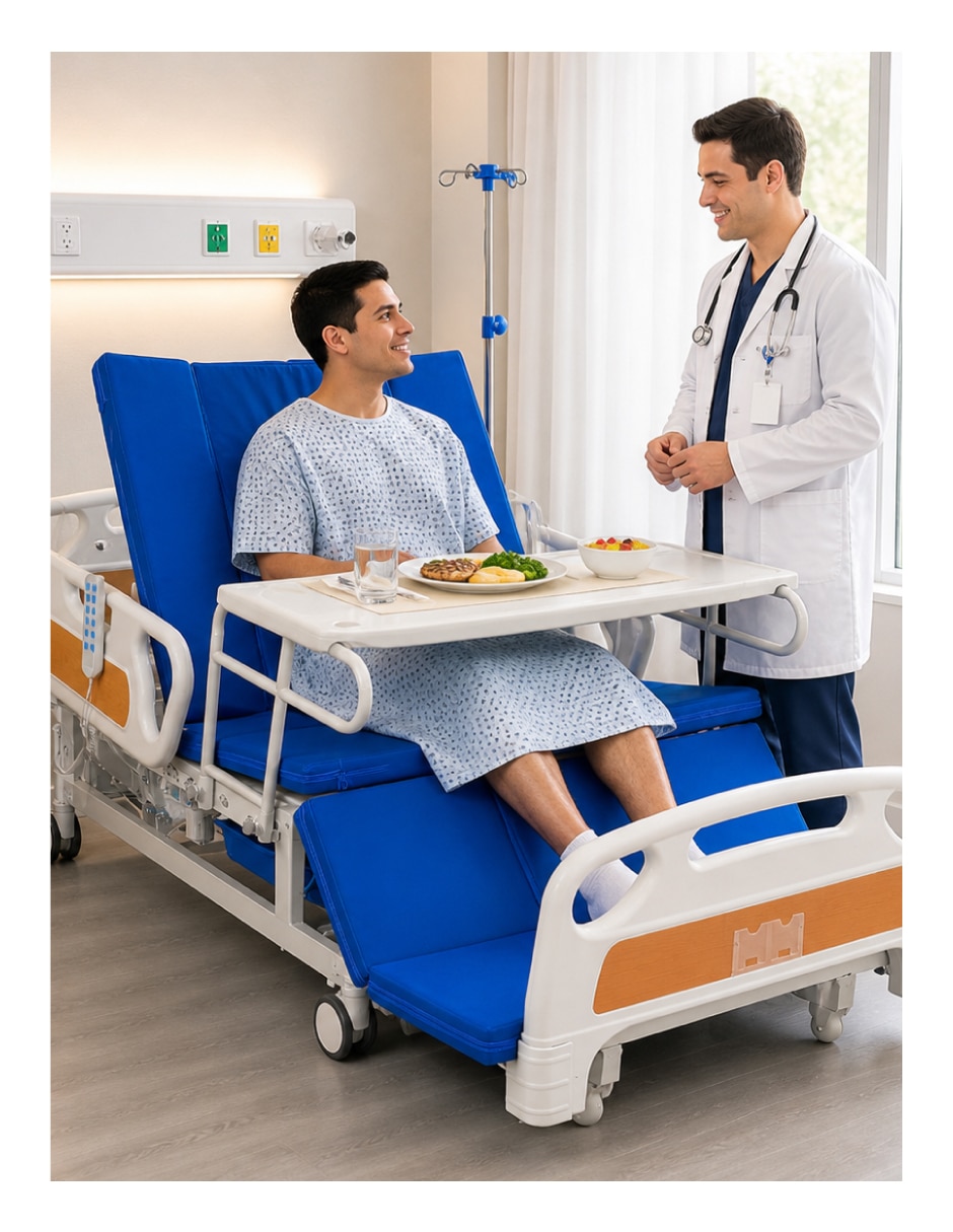 Cama de hospital 250 kg No tiene Multiposiciones 6