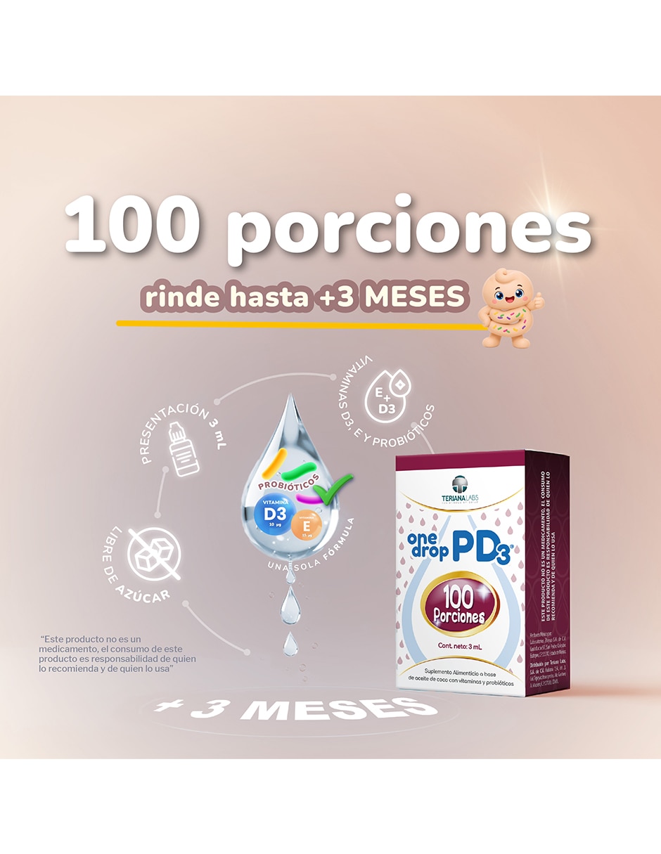 Vitamina D3 con probióticos de 3 ml 4