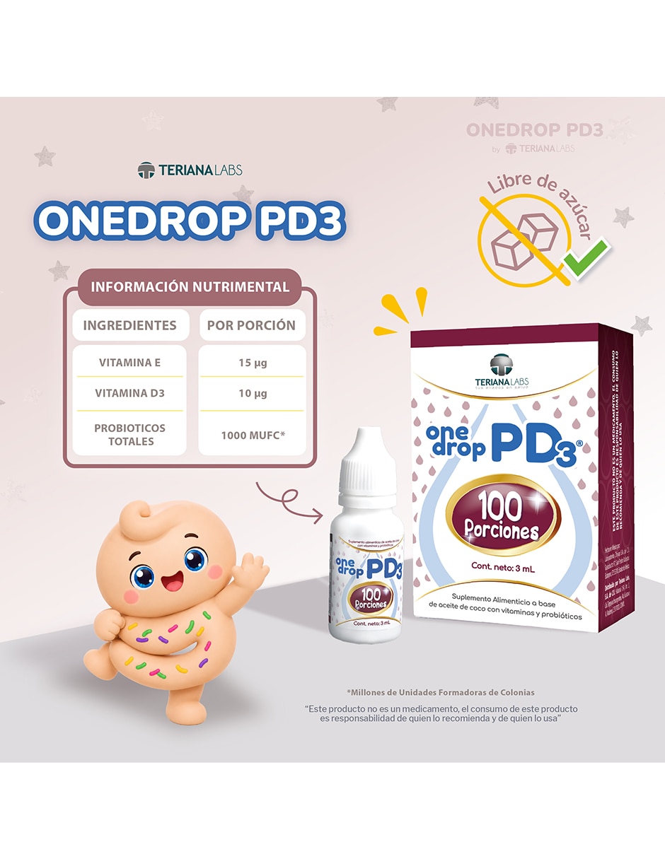 Vitamina D3 con probióticos de 3 ml 2