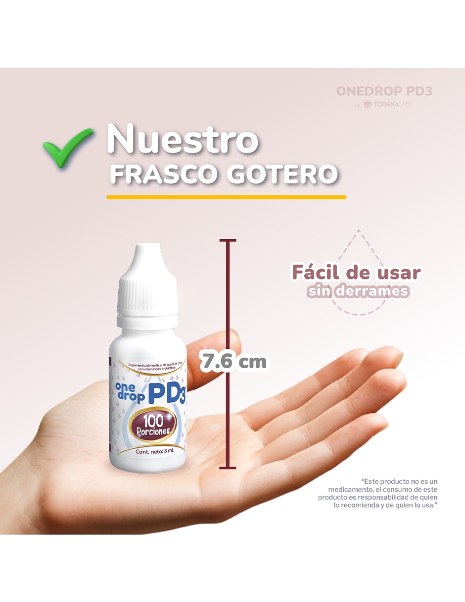 Vitamina D3 con probióticos de 3 ml 6