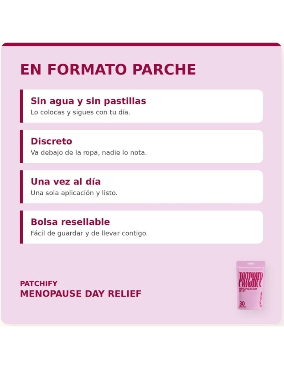 Patchify Menopause Day Relief suplemento alimenticio Parches para (si aplica) 3