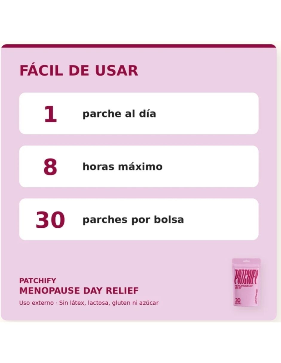 Patchify Menopause Day Relief suplemento alimenticio Parches para (si aplica) 2