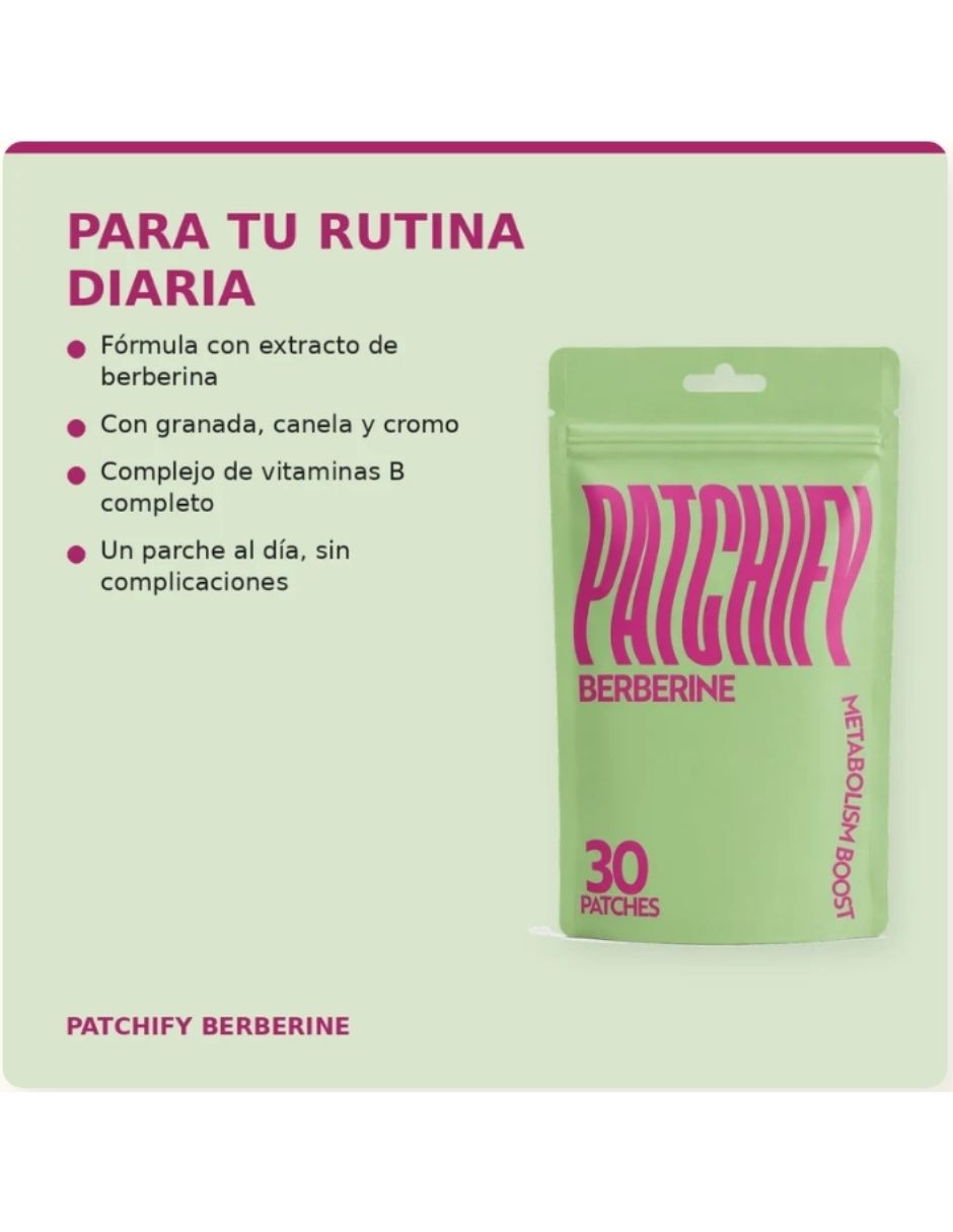 Patchify Berberine Suplemento alimenticio parches 5