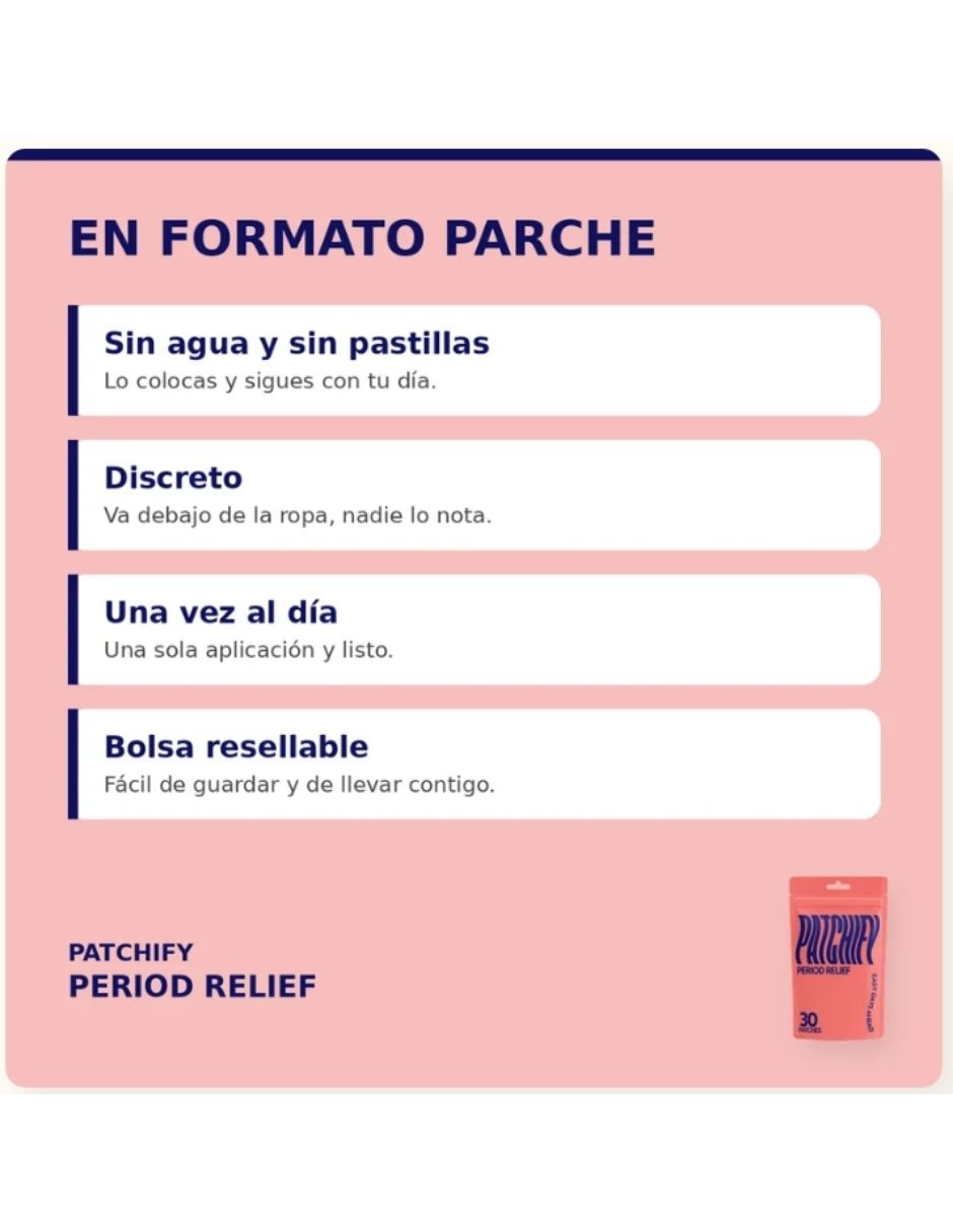 Patchify Period Relief Suplemento alimenticio Parches 4