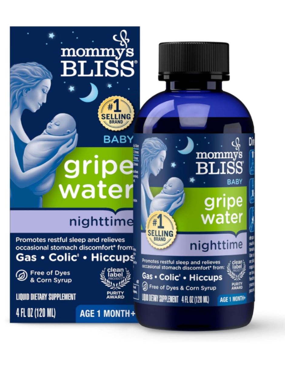 Gel para malestar estomacal Mommy's Bliss Gripe Water Night Orgánico 120 ml