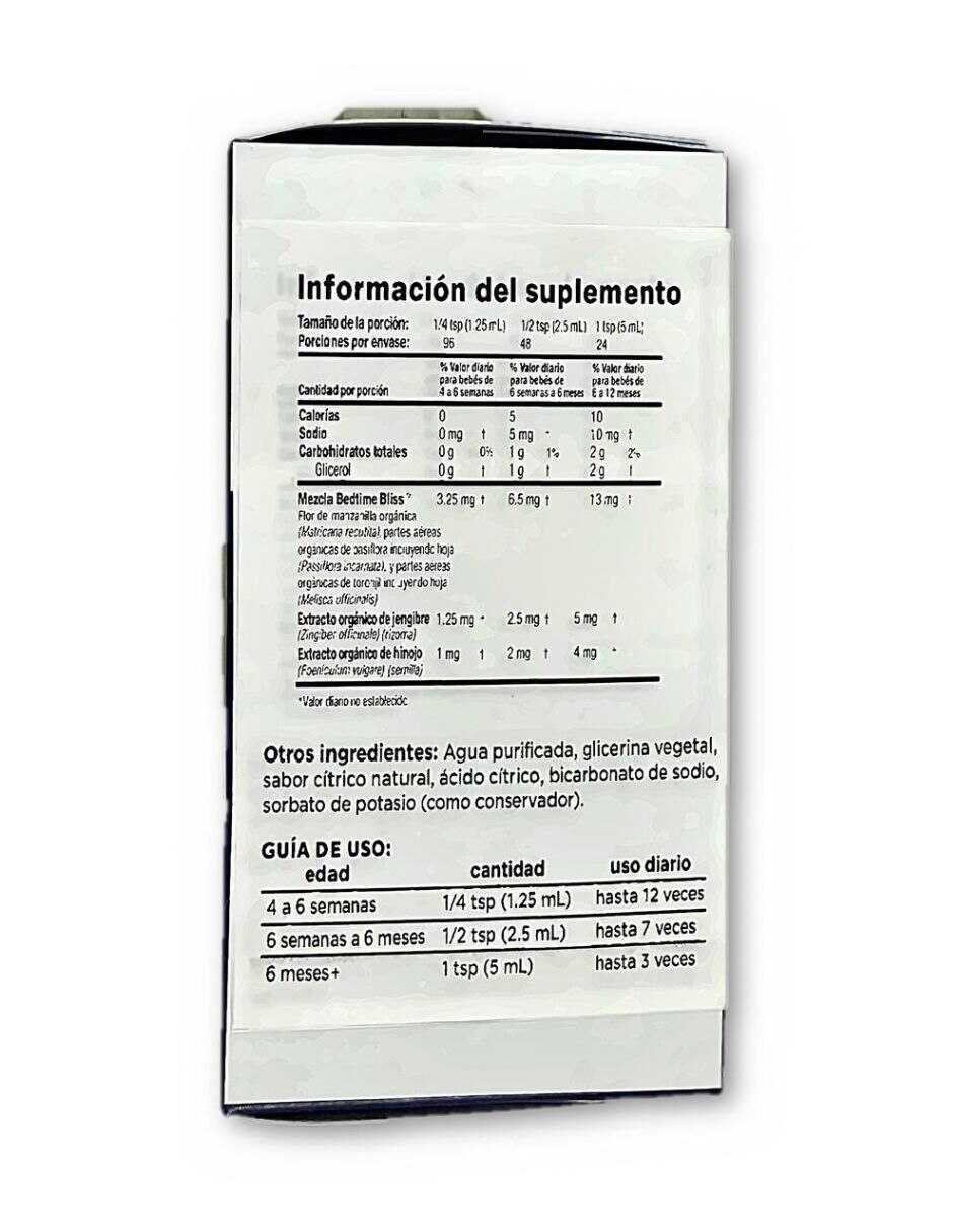 Gel para malestar estomacal Mommy's Bliss Gripe Water Night Orgánico 120 ml 7