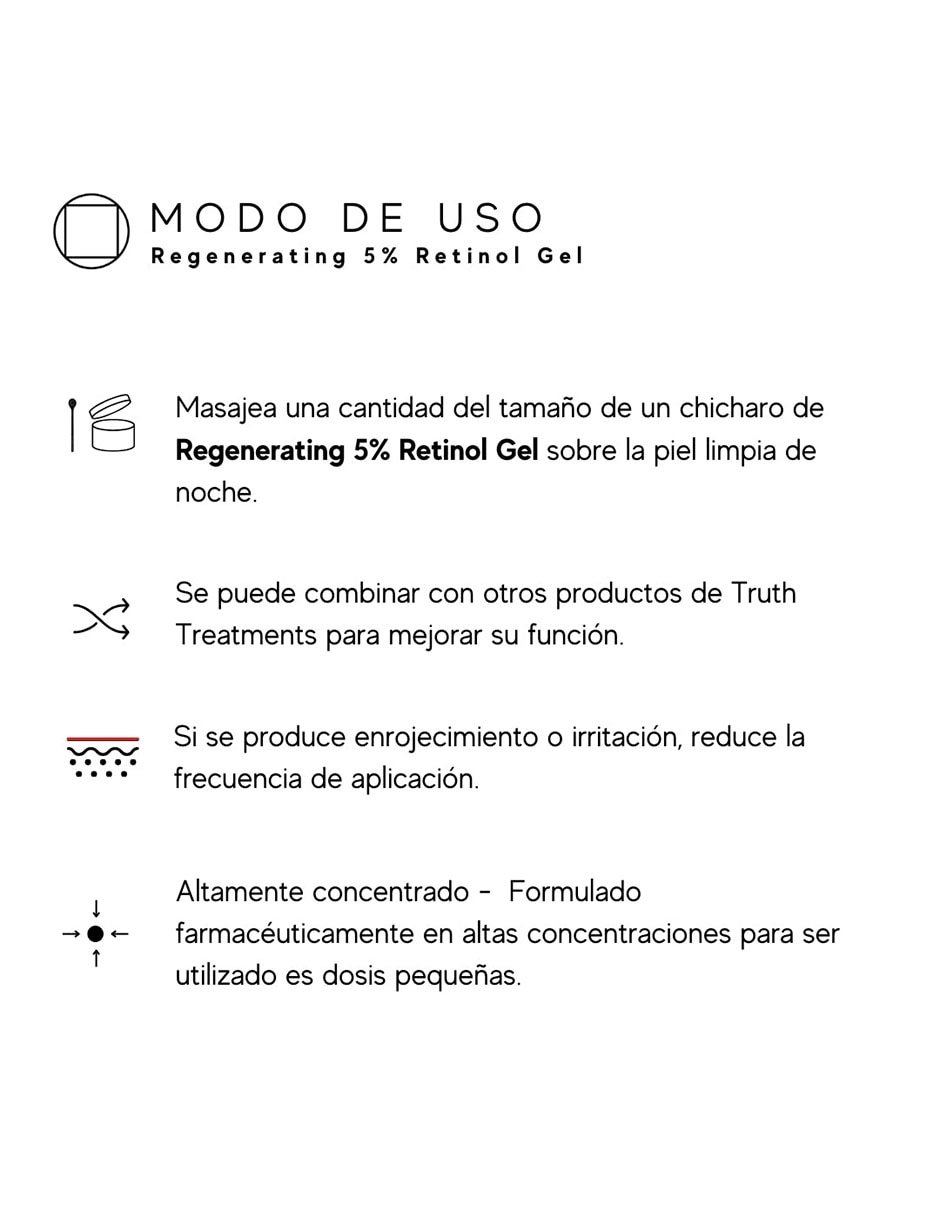 Tratamiento facial Regenerating 5% retinol gel 15 ml antiedad 3