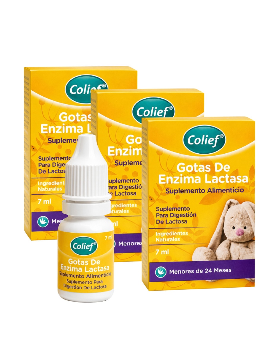 3 Pack Gotas de Enzima Lactasa 7 ml suplemento alimenticio 3 Pack Gotas de Enzima Lactasa 7 ml suplemento alimenticio