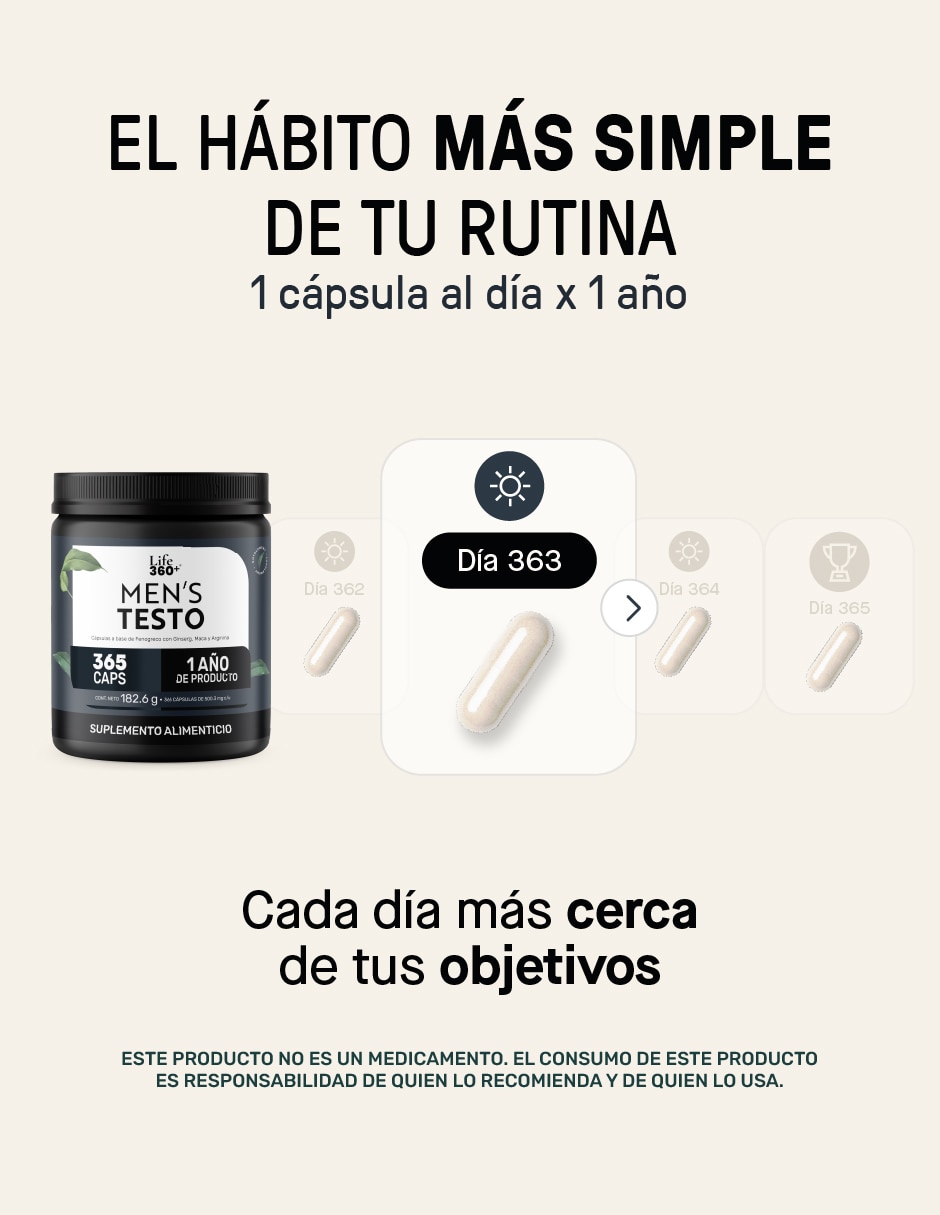 Mens Testo L-Arginina Maca Negra Roja y Amarilla con fenogreco trigonella foenum-graecum de 365 cápsulas 4