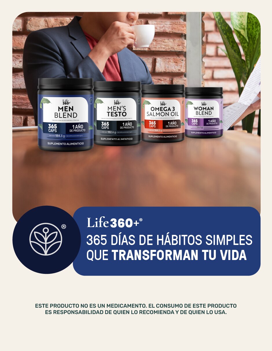 Men Blend Multivitaminico con Vitamina C de 365 cápsulas 6