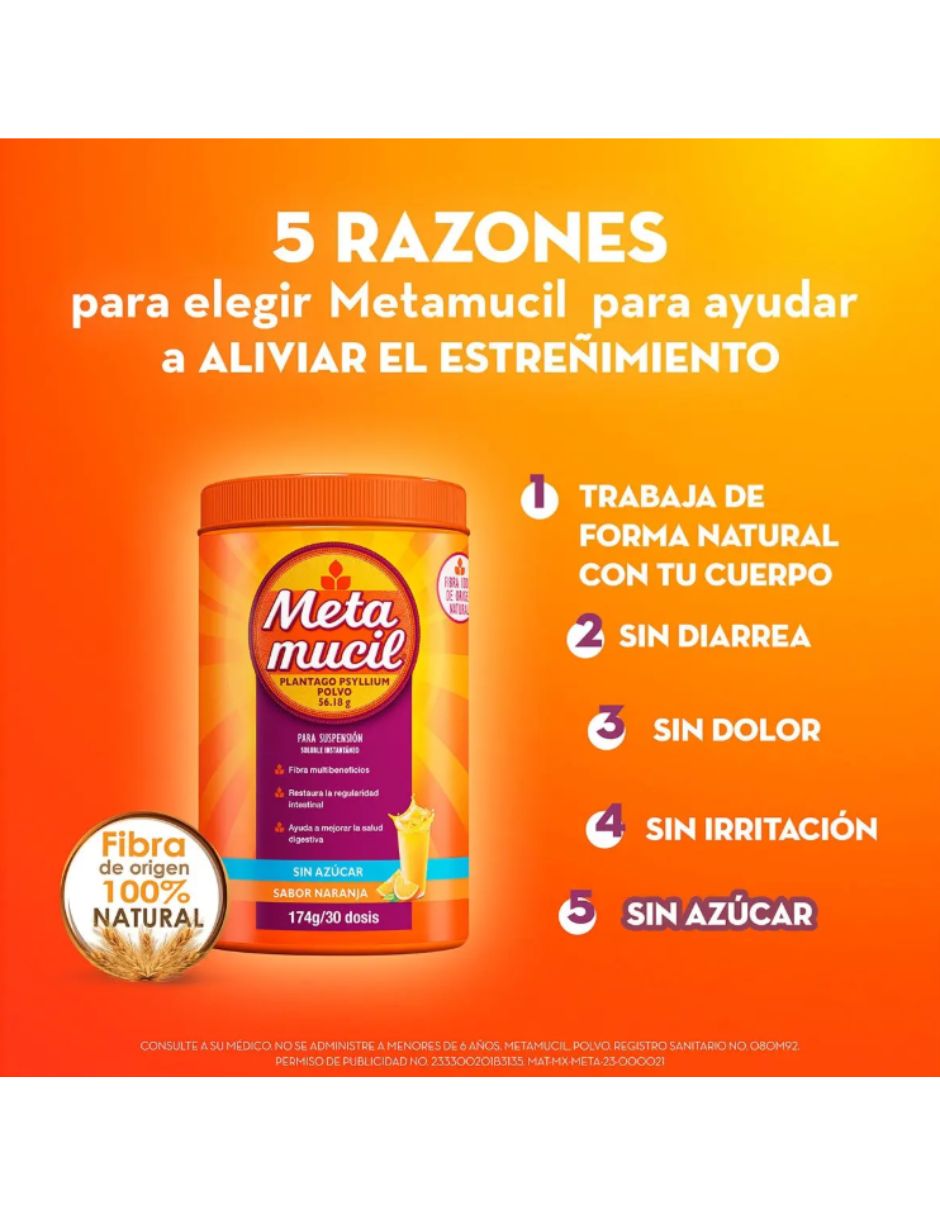 Suplemento con Vitamina D3 y C con Fibra Vitamínica sabor naranja 5