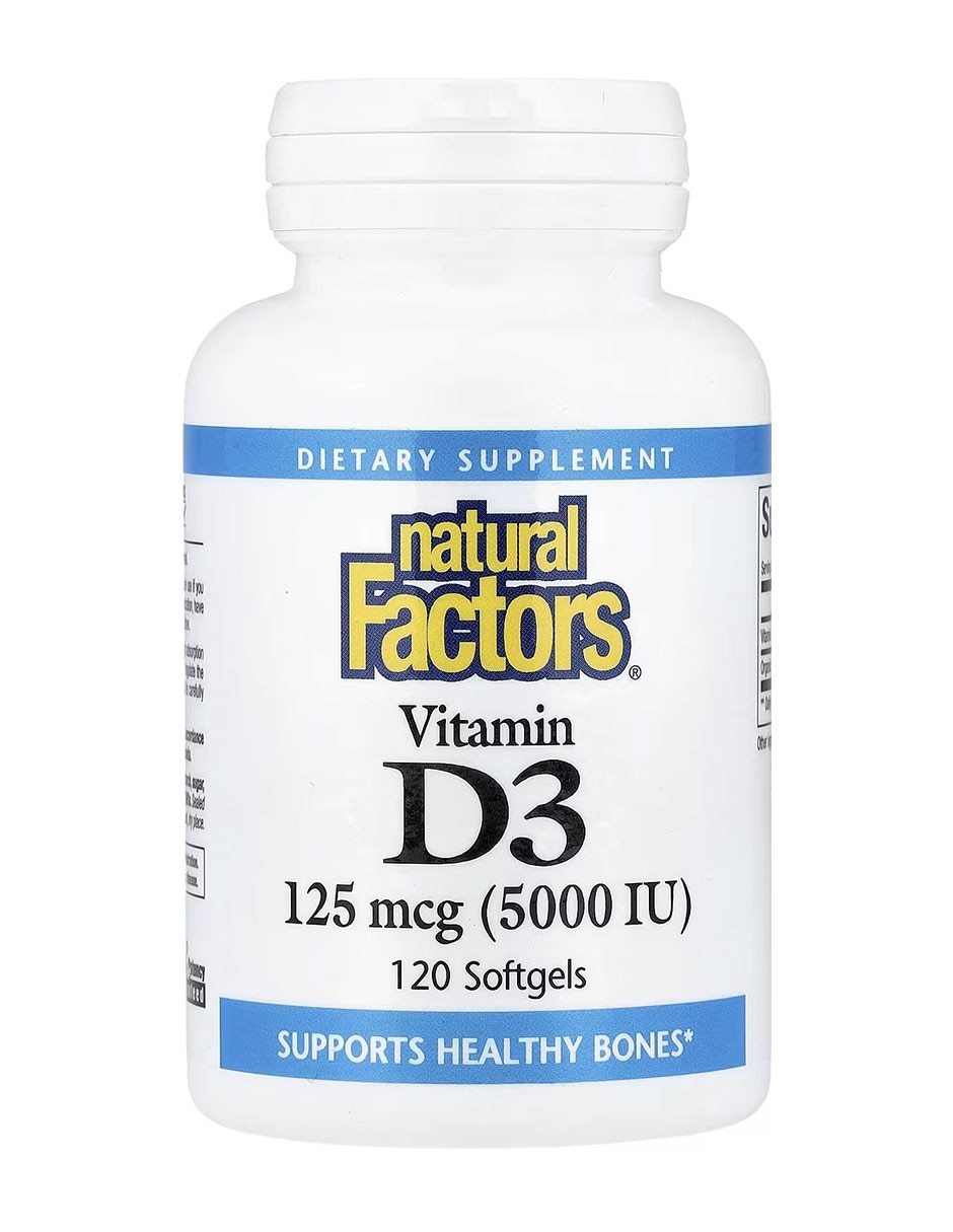 Vitamina D3 de 120 cápsulas
