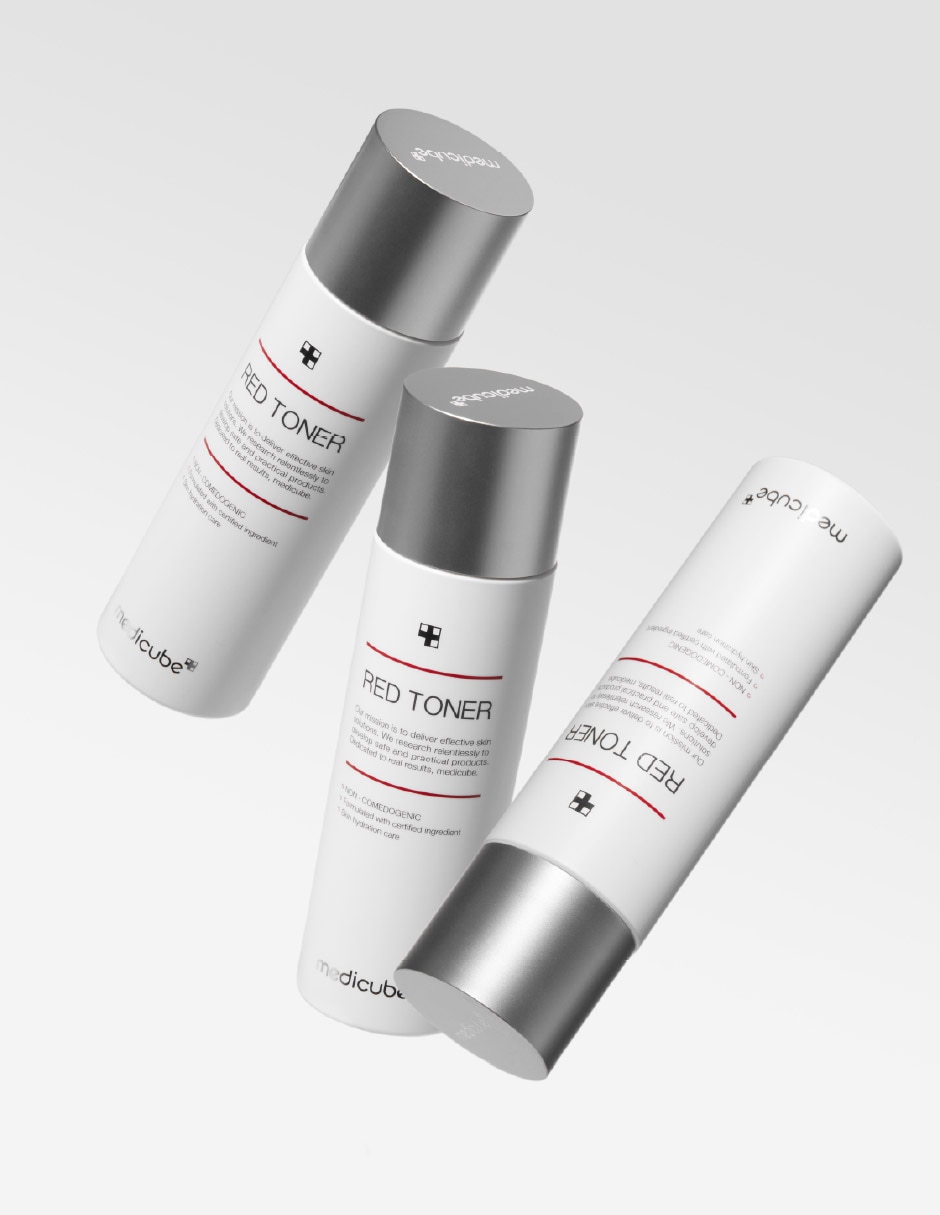 Tónico facial Red Toner 2.0 Plus - Tónico Facial Calmante e Hidratante para Piel con Imperfecciones 200 m MEDICUBE 3