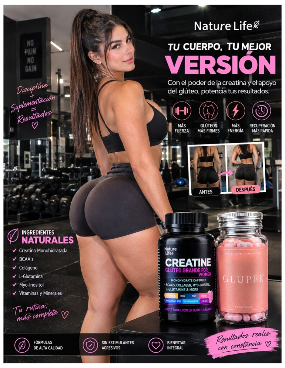 Creatina + Gluteo Peptonas con multivitaminico 2